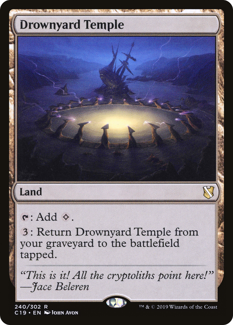 MAGIC: THE GATHERING  - Drownyard Temple (C19-240) - Commander 2019