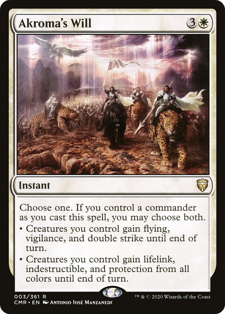 MAGIC: THE GATHERING  - Akroma's Will (CMR-003) - Commander Legends