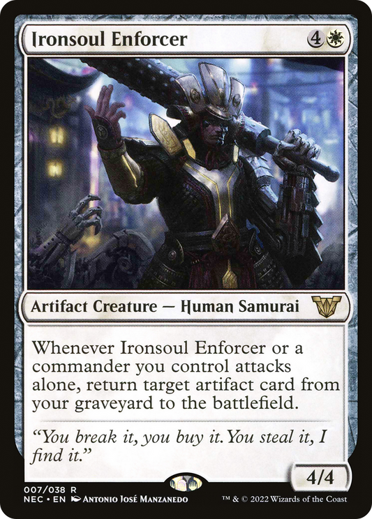 MAGIC: THE GATHERING  - Ironsoul Enforcer (NEC-007) - Neon Dynasty Commander