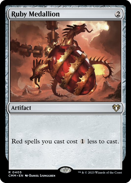 MAGIC: THE GATHERING  - Ruby Medallion (CMM-405) - Commander Masters Foil