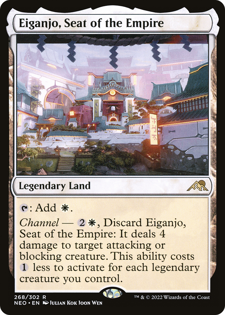 MAGIC: THE GATHERING  - Eiganjo, Seat of the Empire (NEO-268) - Kamigawa: Neon Dynasty Foil