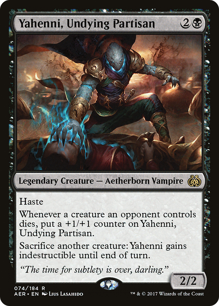 MAGIC: THE GATHERING  - Yahenni, Undying Partisan (AER-074) - Aether Revolt Foil