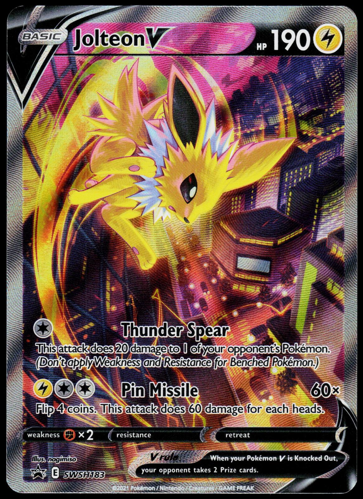JOLTEON V SWSH183 SWORD & SHIELD PROMO PROMO LP