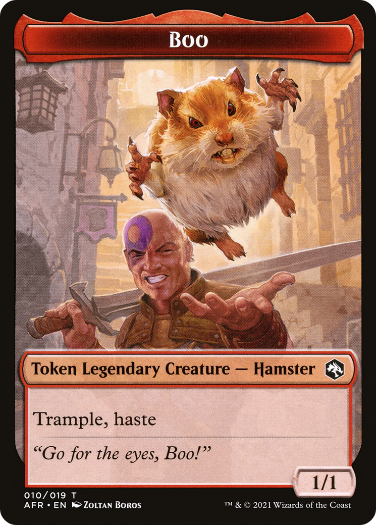MAGIC: THE GATHERING  - Boo (AFR-010) - Adventures in the Forgotten Realms Tokens