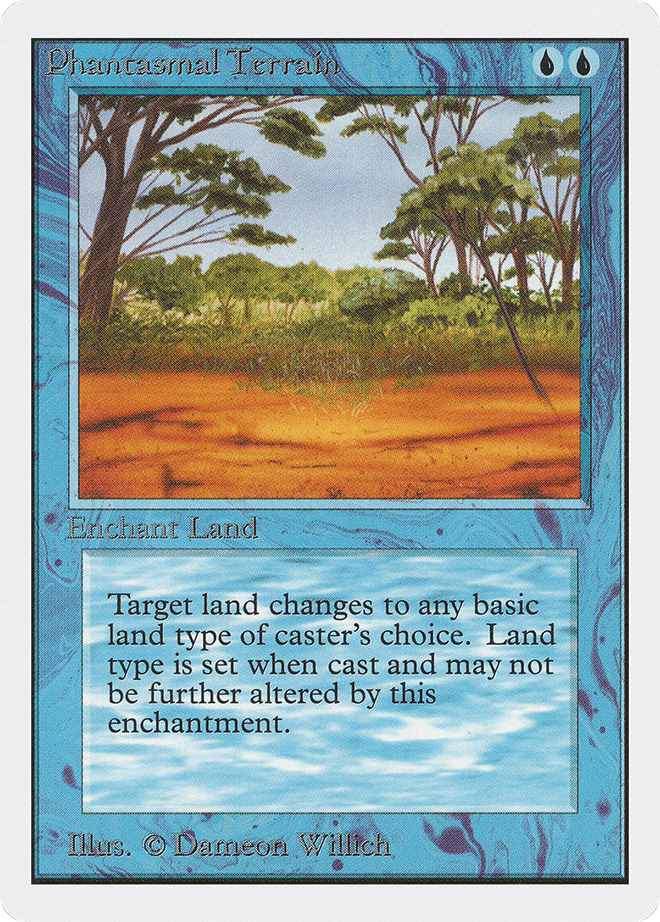 MAGIC: THE GATHERING  - Phantasmal Terrain (2ED-069) - Unlimited Edition