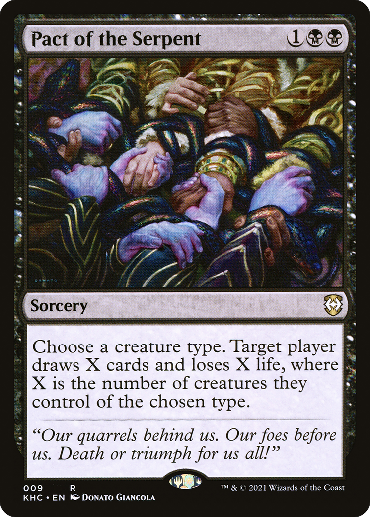 MAGIC: THE GATHERING  - Pact of the Serpent (KHC-009) - Kaldheim Commander