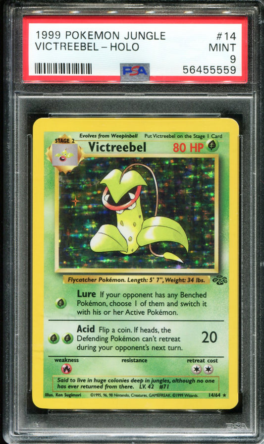 VICTREEBEL HOLO 14/64 PSA 9 JUNGLE POKEMON