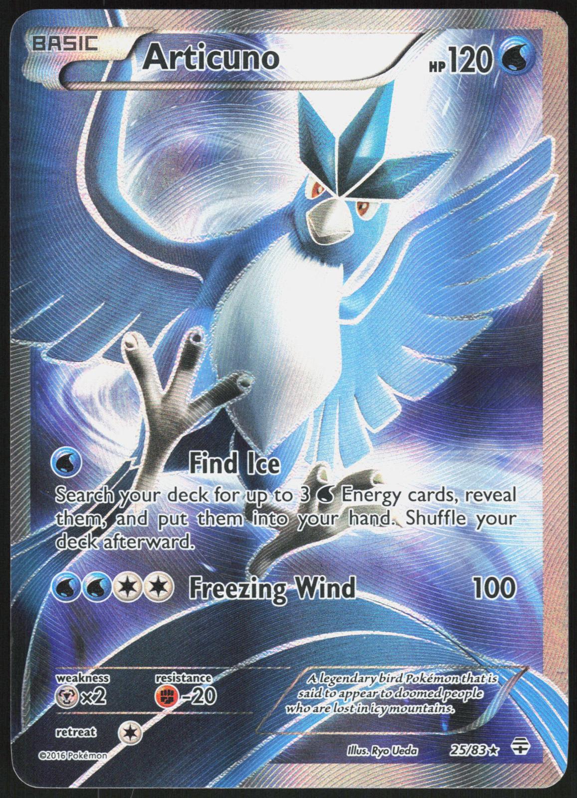 ARTICUNO 25/83 GENERATIONS POKEMON RARE LP