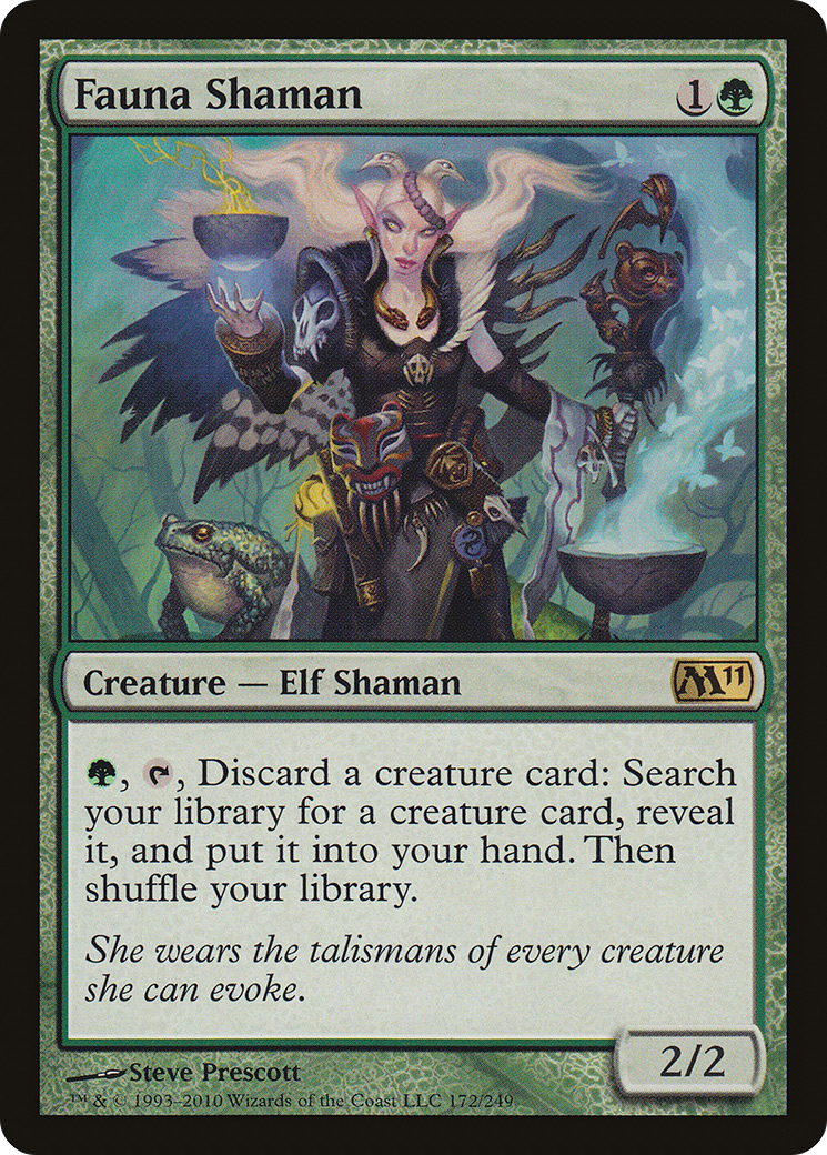 MAGIC: THE GATHERING  - Fauna Shaman (M11-172) - Magic 2011 Foil
