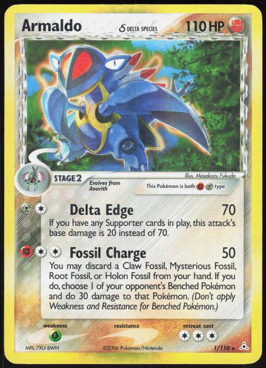 ARMALDO Δ 1/110 HOLON PHANTOMS POKEMON RARE HOLO MP