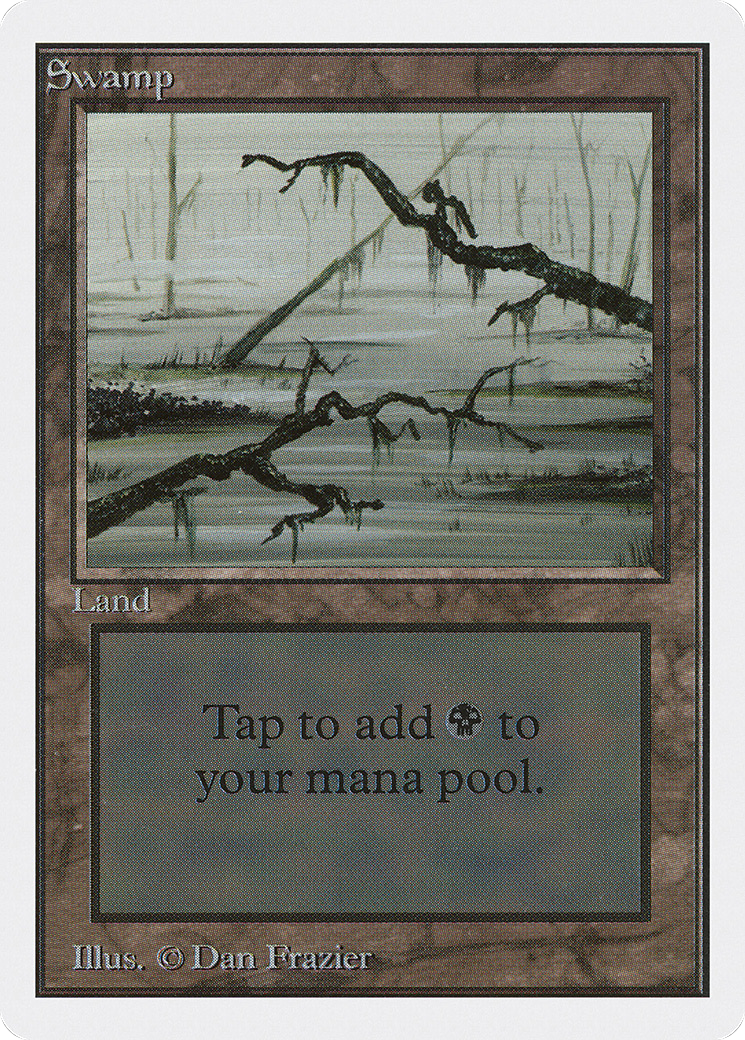 MAGIC: THE GATHERING  - Swamp (C) (2ED-296) - Unlimited Edition