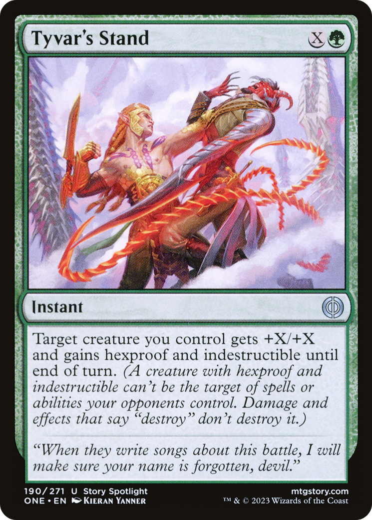 MAGIC: THE GATHERING  - Tyvar's Stand (ONE-190) - Phyrexia: All Will Be One