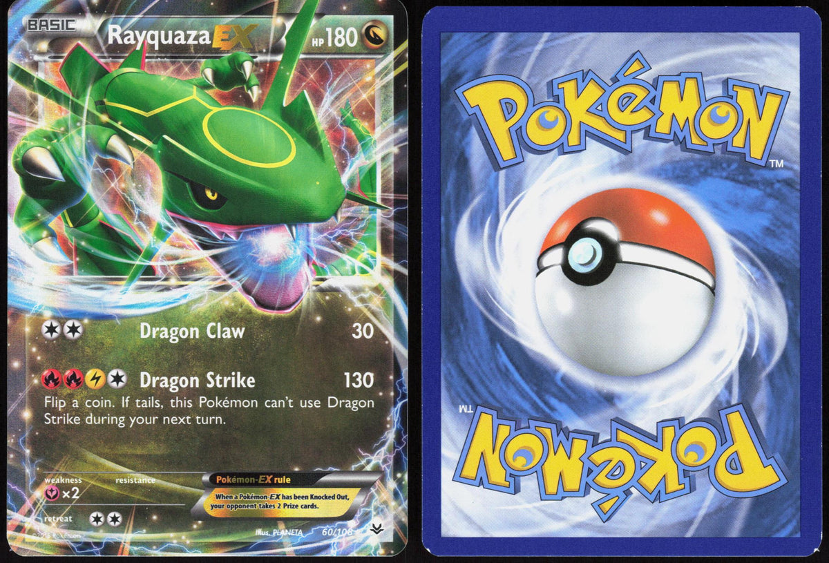 RAYQUAZA EX 60/108 ROARING SKIES POKEMON ULTRA RARE HOLO NM