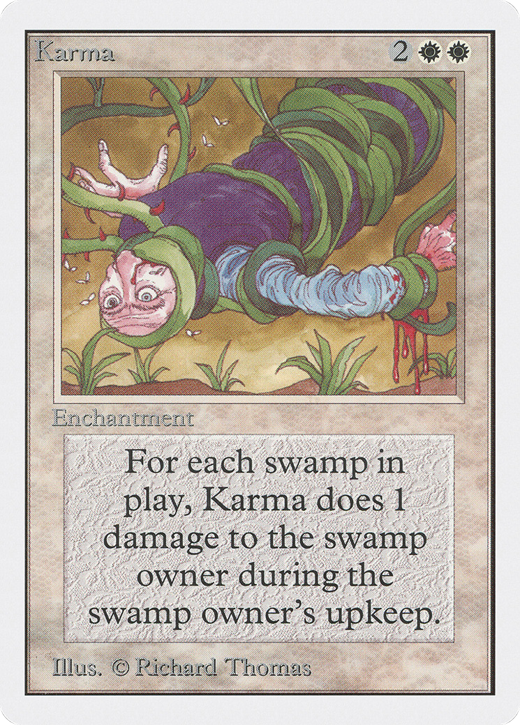 MAGIC: THE GATHERING  - Karma (2ED-027) - Unlimited Edition