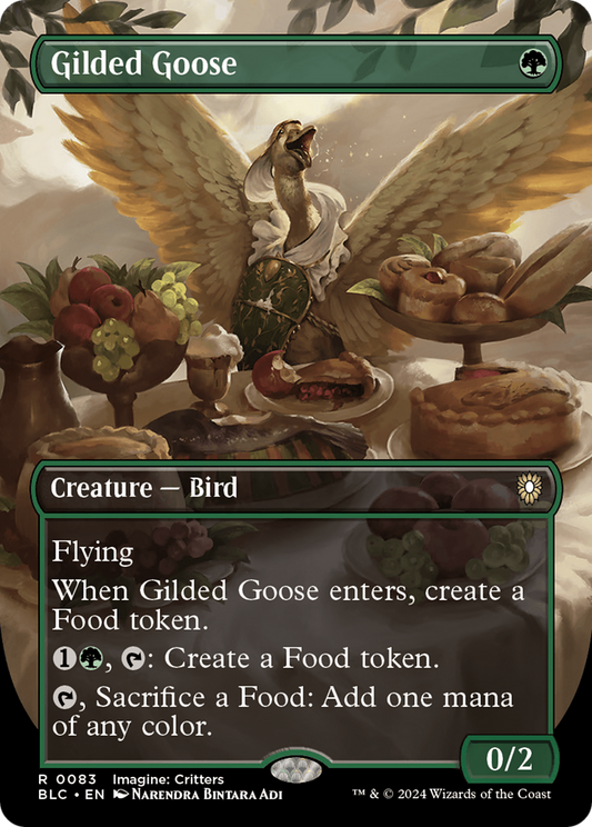 MAGIC: THE GATHERING  - Gilded Goose (Borderless) (BLC-083) - Bloomburrow Commander