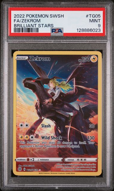 POKEMON TCG - ZEKROM TG05/TG30 PSA 9 BRILLIANT STARS TRAINER GALLERY