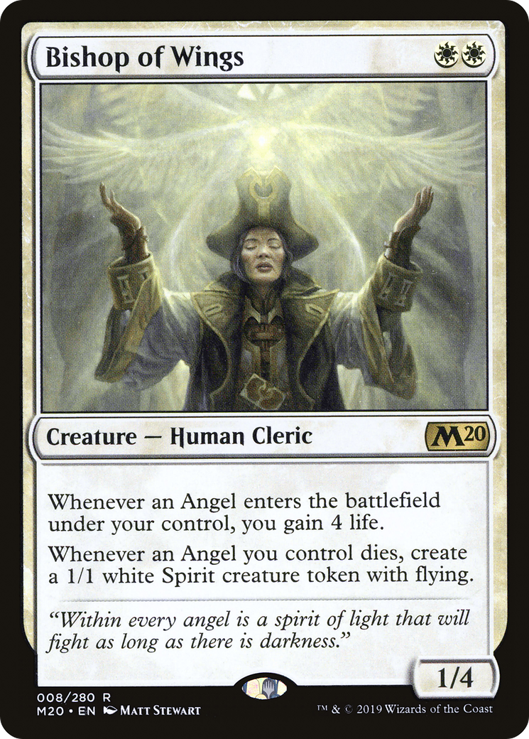 MAGIC: THE GATHERING  - Bishop of Wings (M20-008) - Core Set 2020