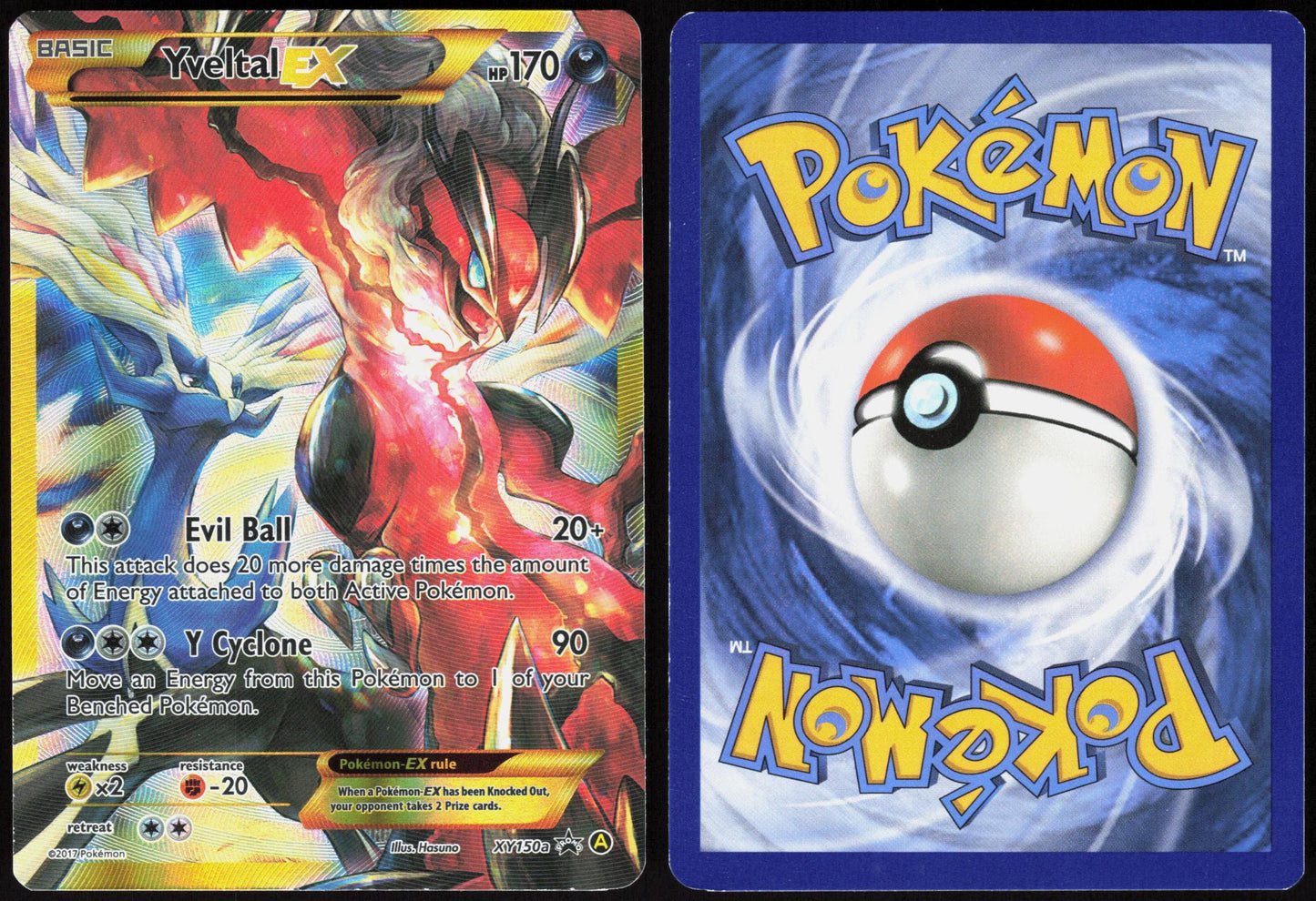 YVELTAL EX XY150A ALTERNATE ART PROMOS POKEMON PROMO HOLO LP
