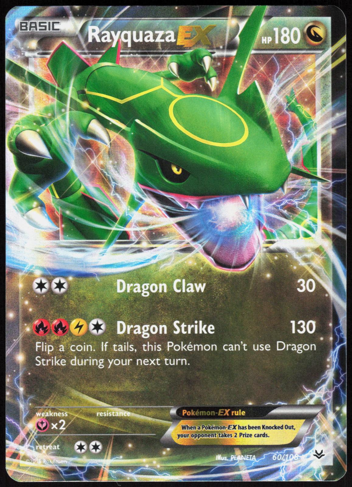 RAYQUAZA EX 60/108 ROARING SKIES POKEMON ULTRA RARE HOLO NM