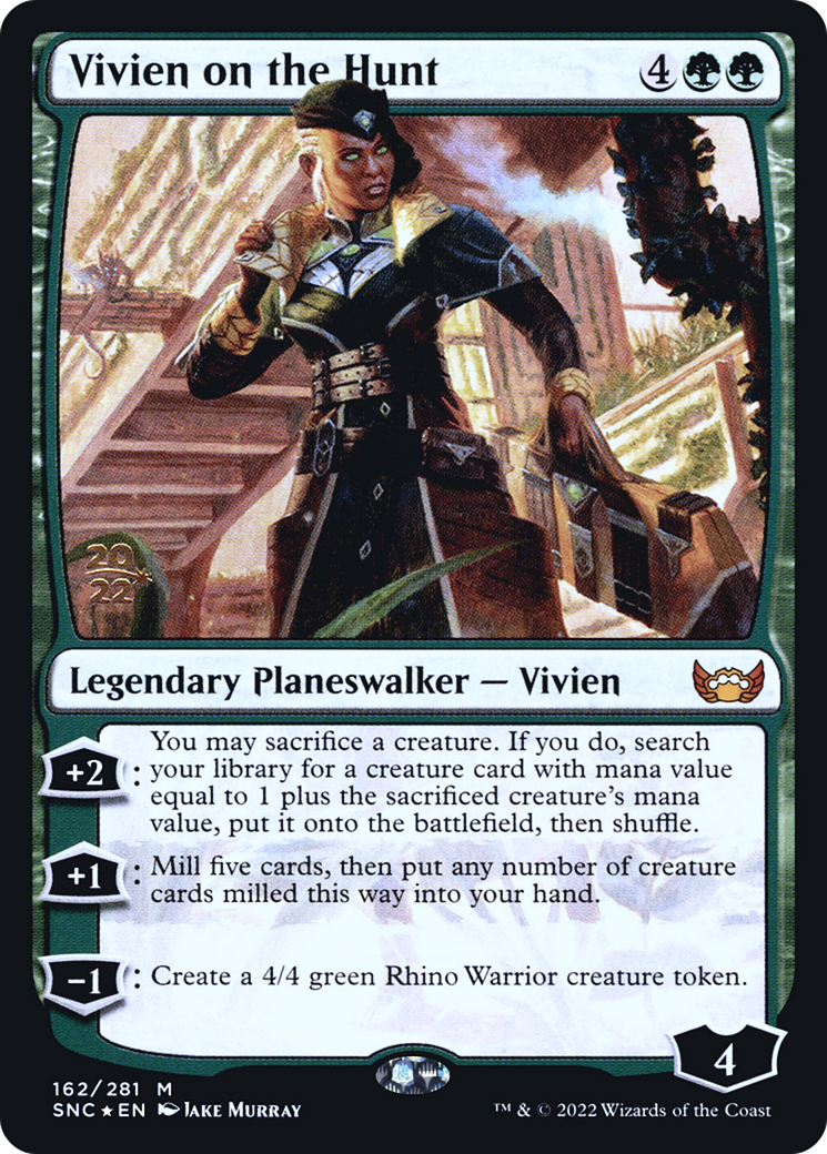 MAGIC: THE GATHERING  - Vivien on the Hunt (PRE-162S) - Streets of New Capenna Promos Foil