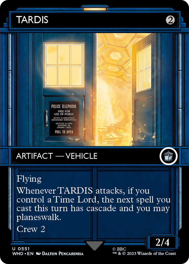 MAGIC: THE GATHERING  - TARDIS (Showcase) (WHO-551) - Doctor Who: (Showcase) (Borderless)