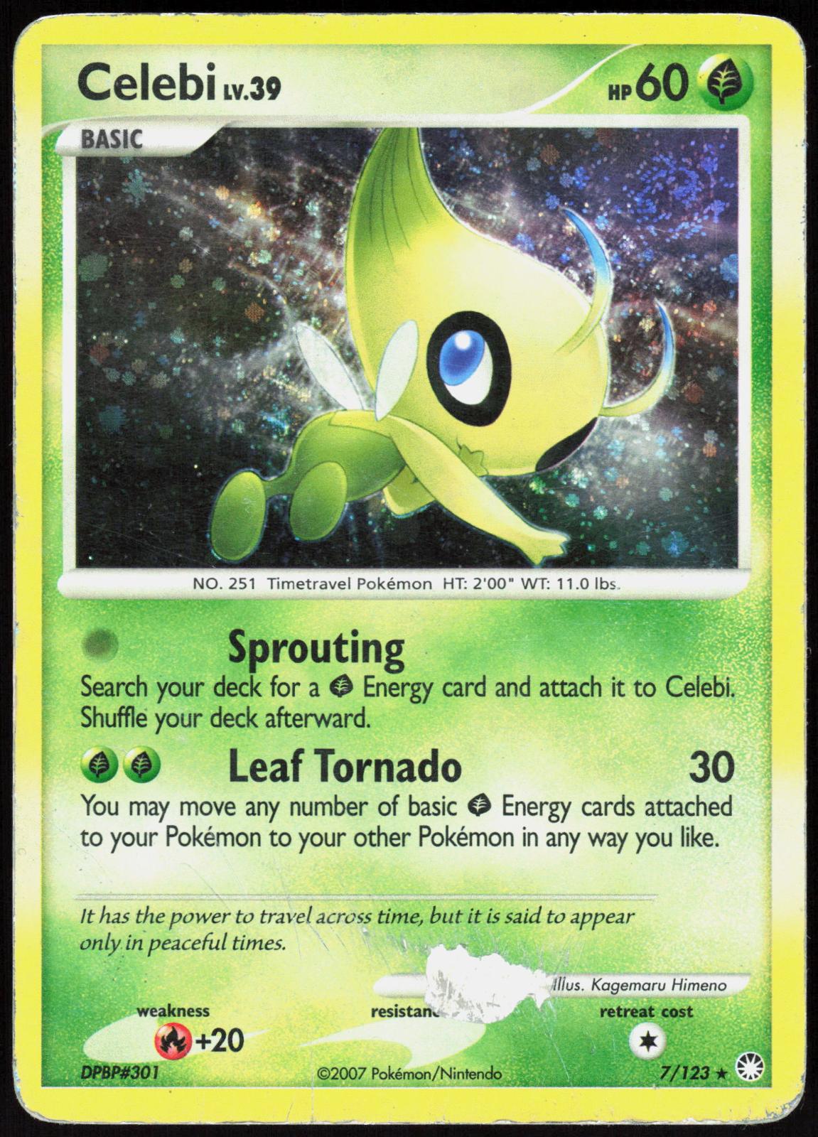 CELEBI 7/123 MYSTERIOUS TREASURES POKEMON RARE HOLO HP