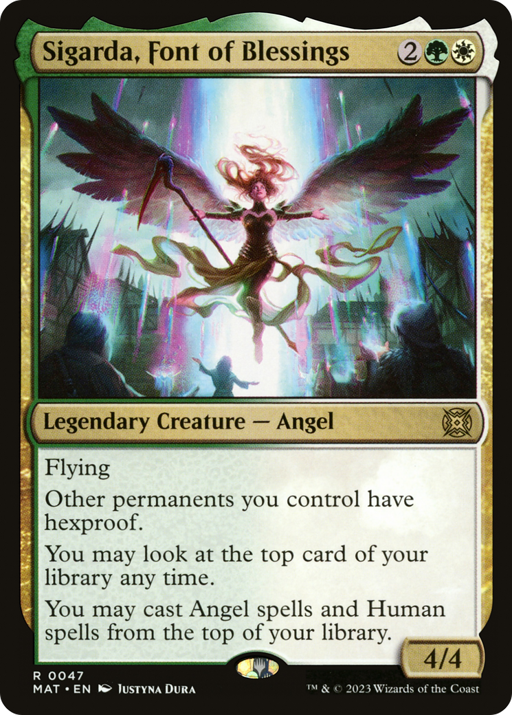 MAGIC: THE GATHERING  - Sigarda, Font of Blessings (MAT-047) - March of the Machine: The Aftermath