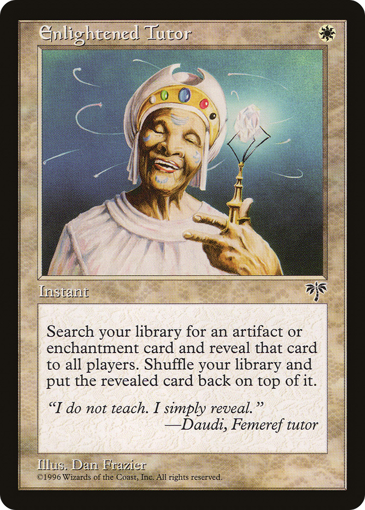 MAGIC: THE GATHERING  - Enlightened Tutor (MIR-014) - Mirage