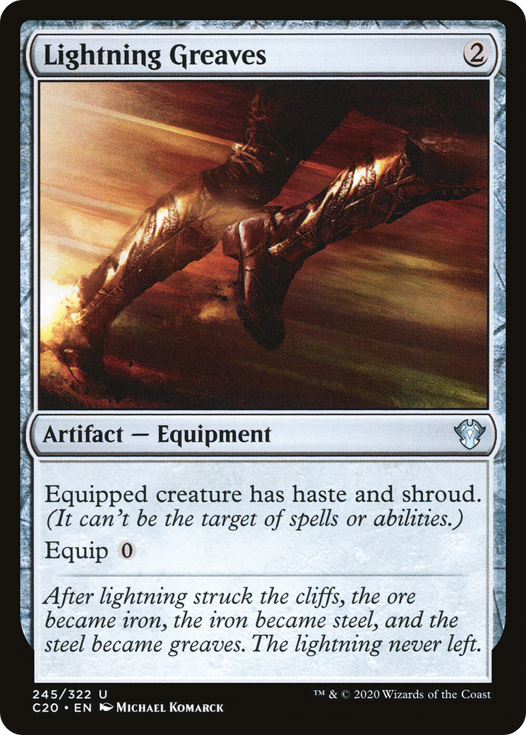 MAGIC: THE GATHERING  - Lightning Greaves (C20-245) - Commander 2020