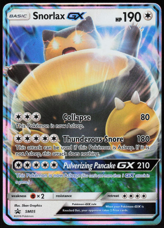 SNORLAX GX - SM05 SUN & MOON PROMO POKEMON PROMO HOLO LP