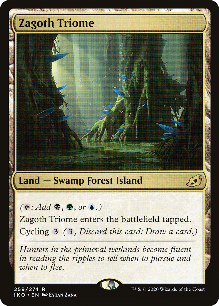 MAGIC: THE GATHERING  - Zagoth Triome (IKO-259) - Ikoria: Lair of Behemoths Foil