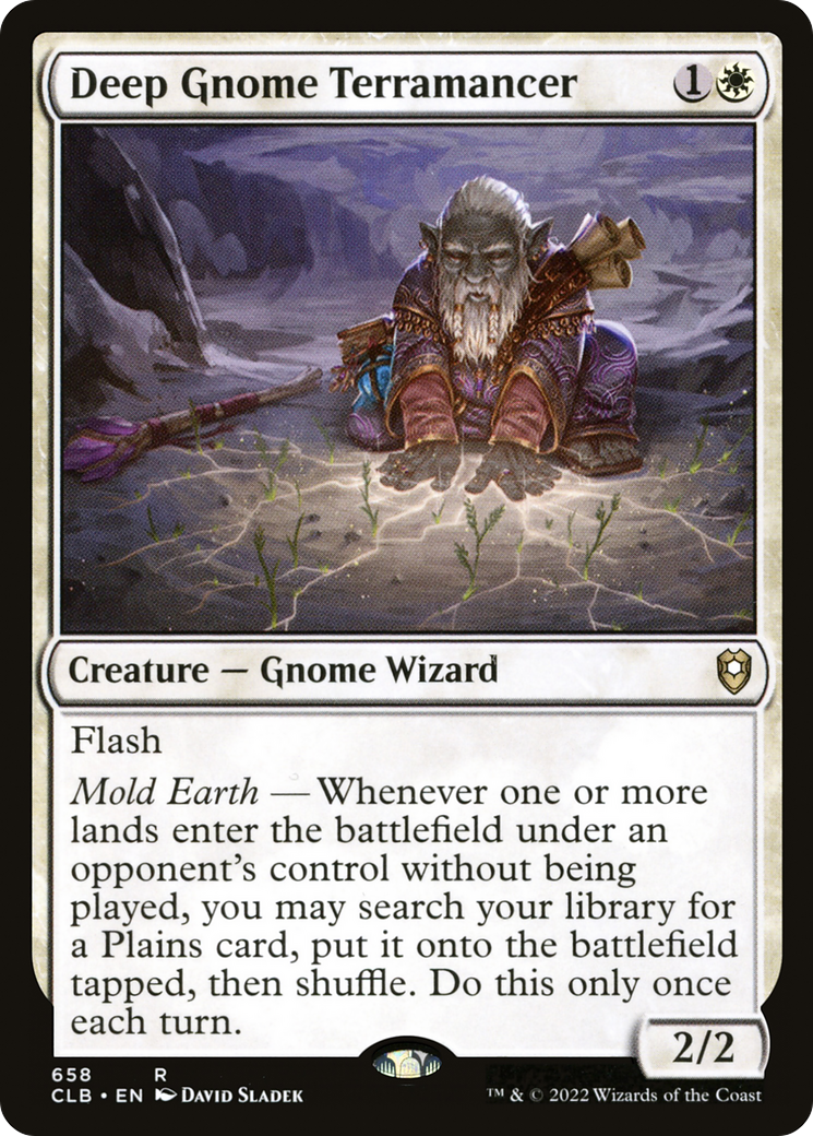 MAGIC: THE GATHERING  - Deep Gnome Terramancer (CLB-658) - Commander Legends: Battle for Baldur's Gate