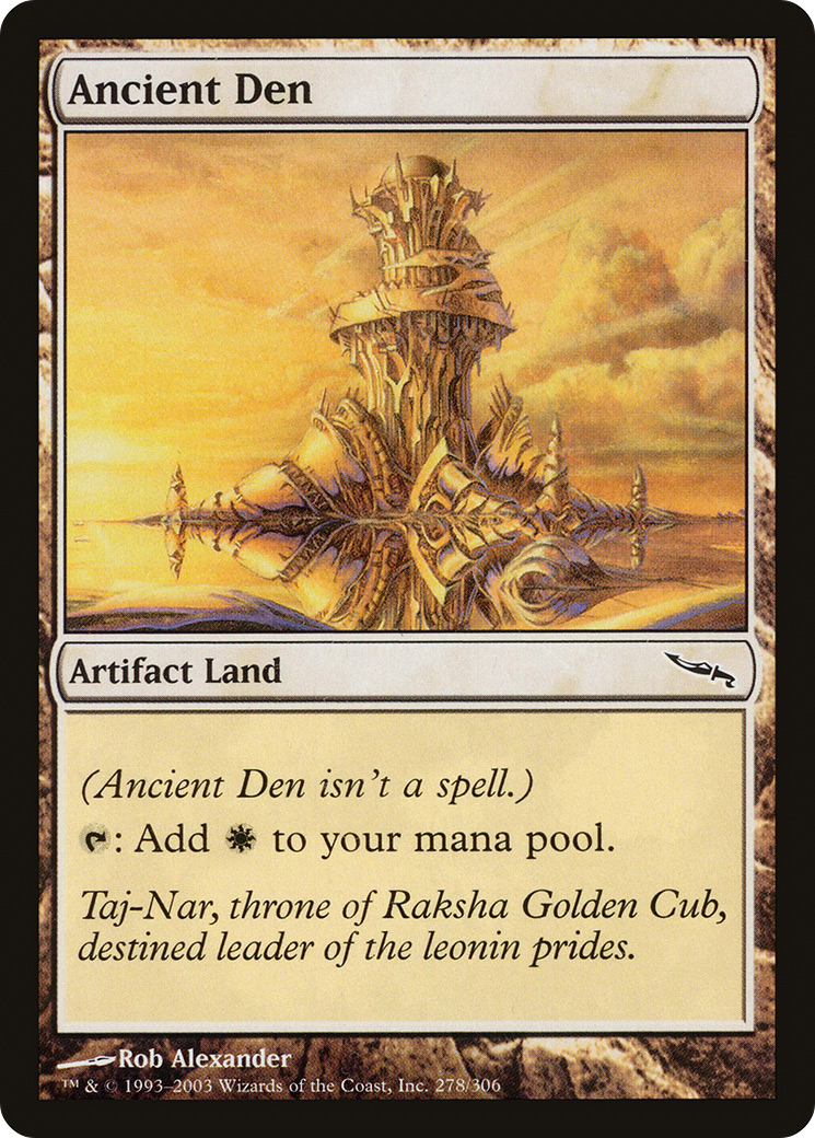 MAGIC: THE GATHERING  - Ancient Den (MRD-278) - Mirrodin Foil