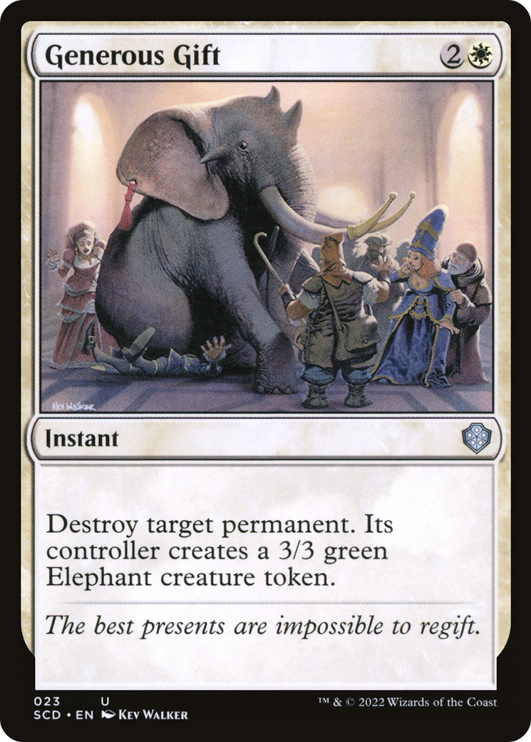MAGIC: THE GATHERING  - Generous Gift (SCD-023) - Starter Commander Decks