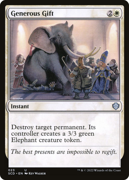 MAGIC: THE GATHERING  - Generous Gift (SCD-023) - Starter Commander Decks