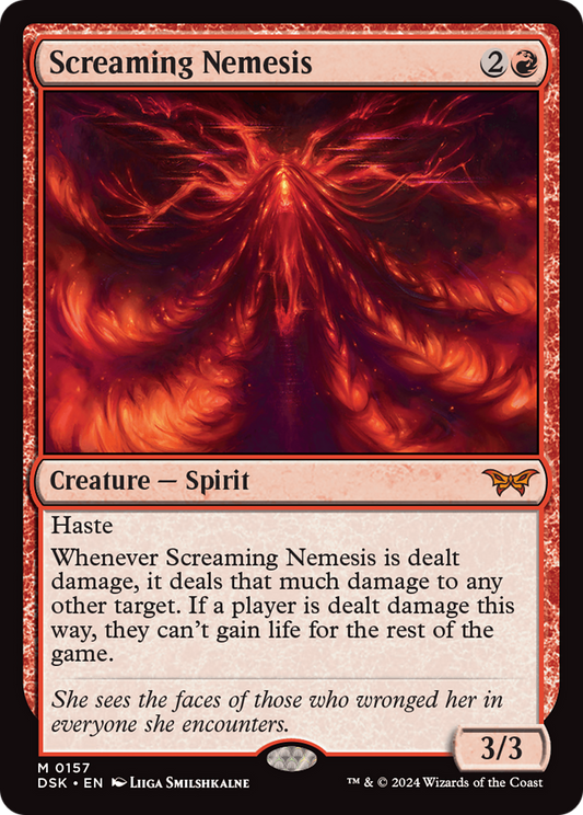 MAGIC: THE GATHERING  - Screaming Nemesis (DSK-157) - Duskmourn: House of Horror Foil