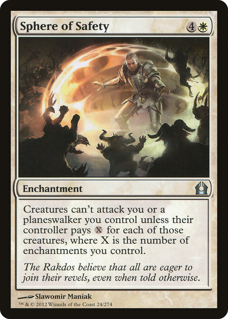 MAGIC: THE GATHERING  - Sphere of Safety (RTR-024) - Return to Ravnica