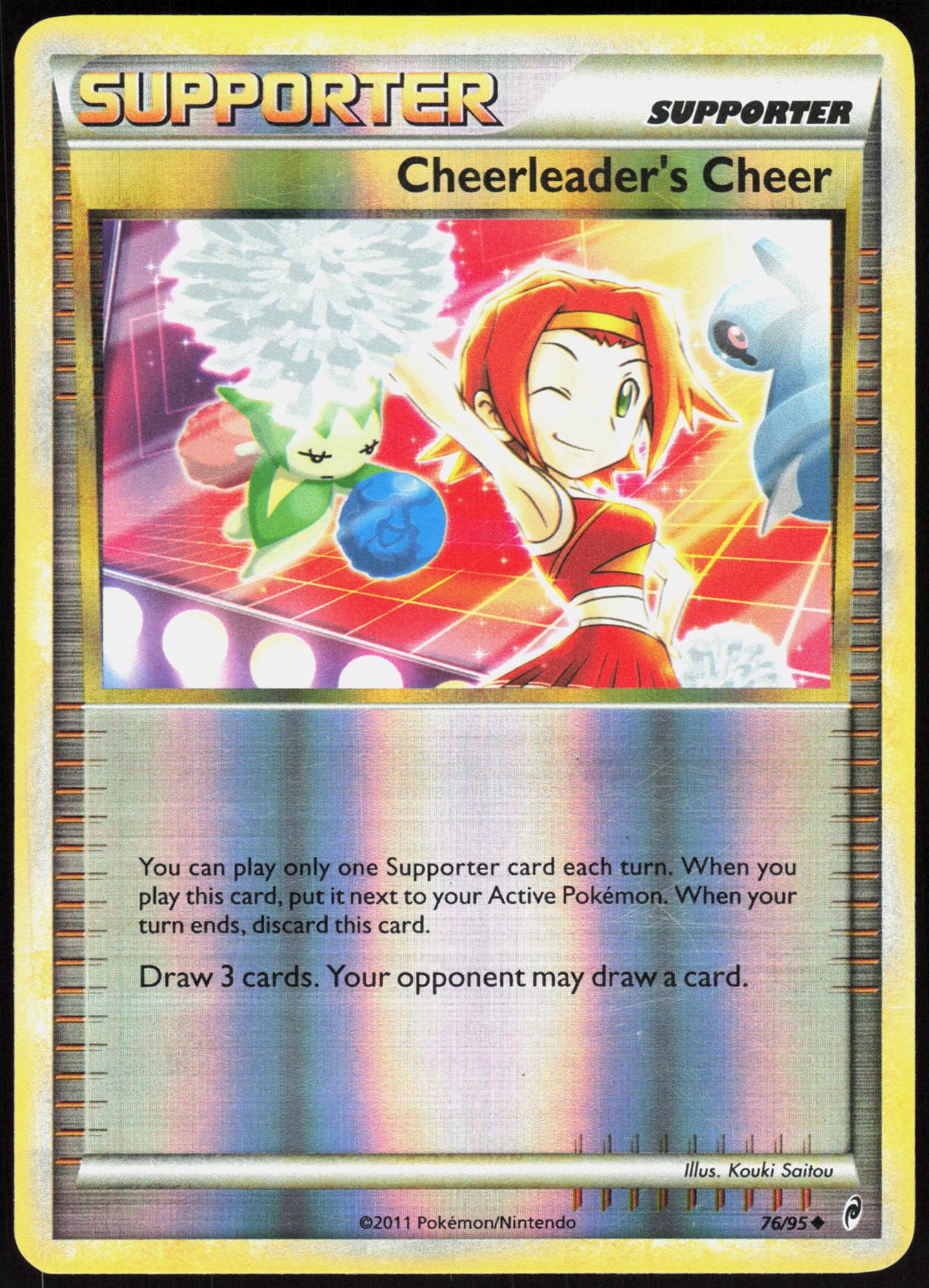 CHEERLEADER'S CHEER 76/95 CALL OF LEGENDS POKEMON UNCOMMON REVERSE HOLO LP