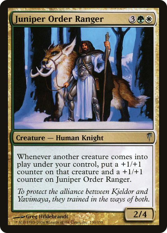 MAGIC: THE GATHERING  - Juniper Order Ranger (CSP-130) - Coldsnap Foil