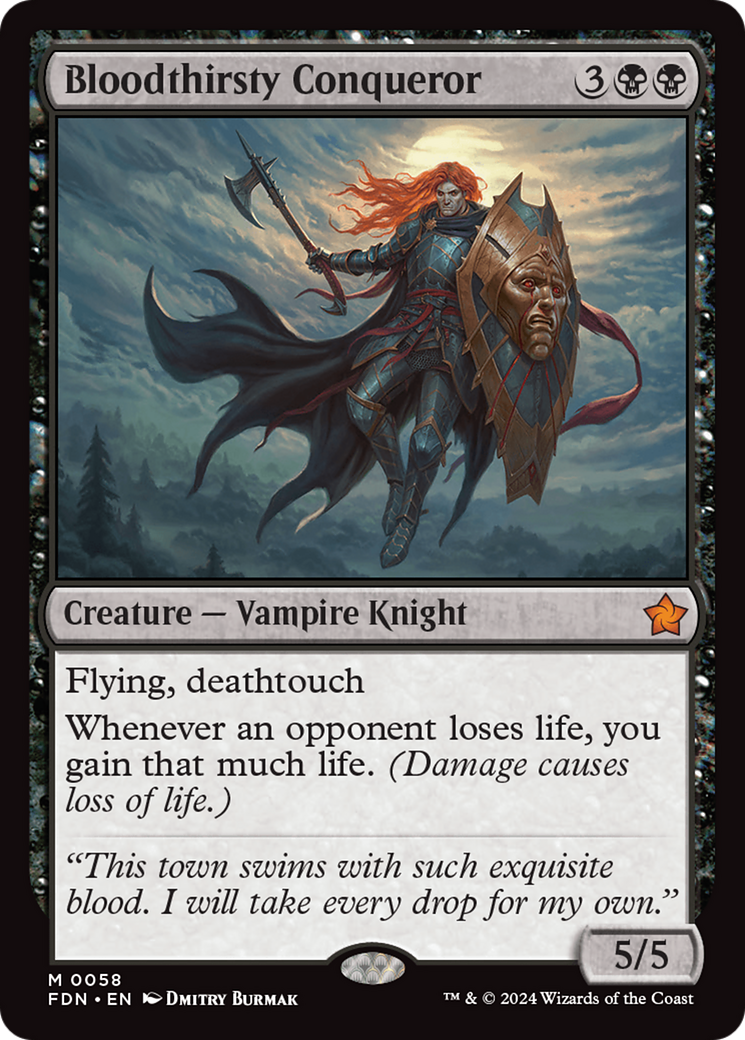 MAGIC: THE GATHERING  - Bloodthirsty Conqueror (FDN-058) - Foundations