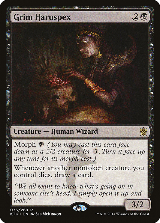 MAGIC: THE GATHERING  - Grim Haruspex (KTK-073) - Khans of Tarkir Foil