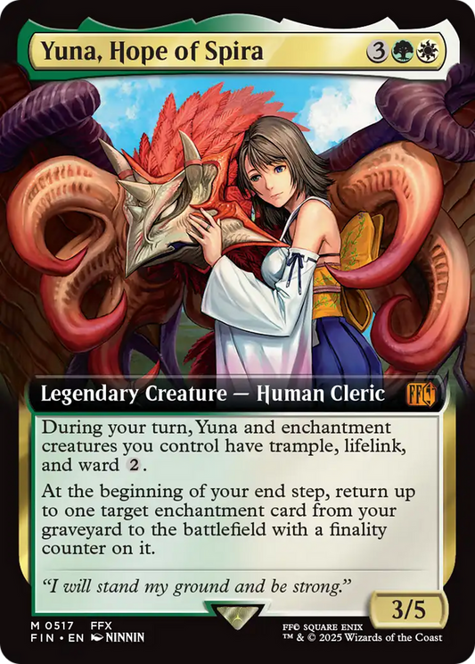 MAGIC: THE GATHERING  - Yuna, Hope of Spira (Extended Art) (FIN-517) - FINAL FANTASY: (Extended Art)