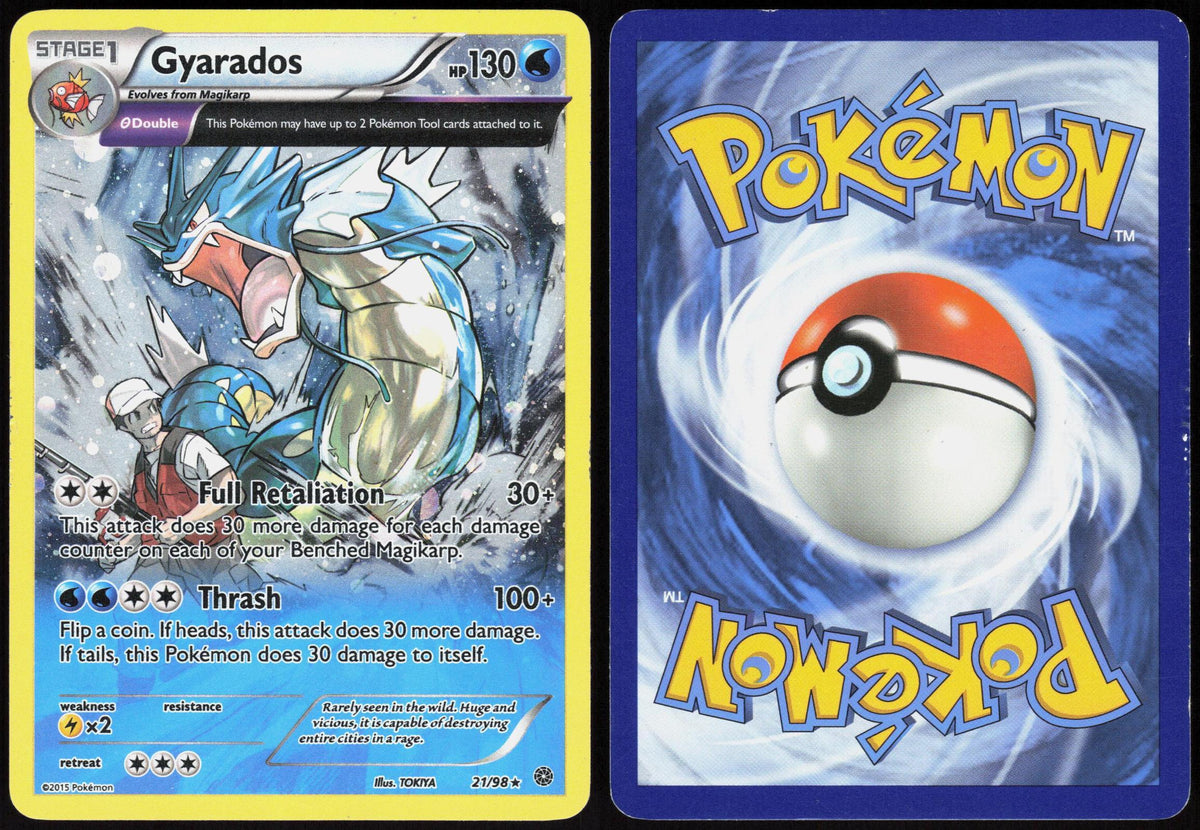 GYARADOS 21/98 ANCIENT ORIGINS POKEMON RARE HOLO MP
