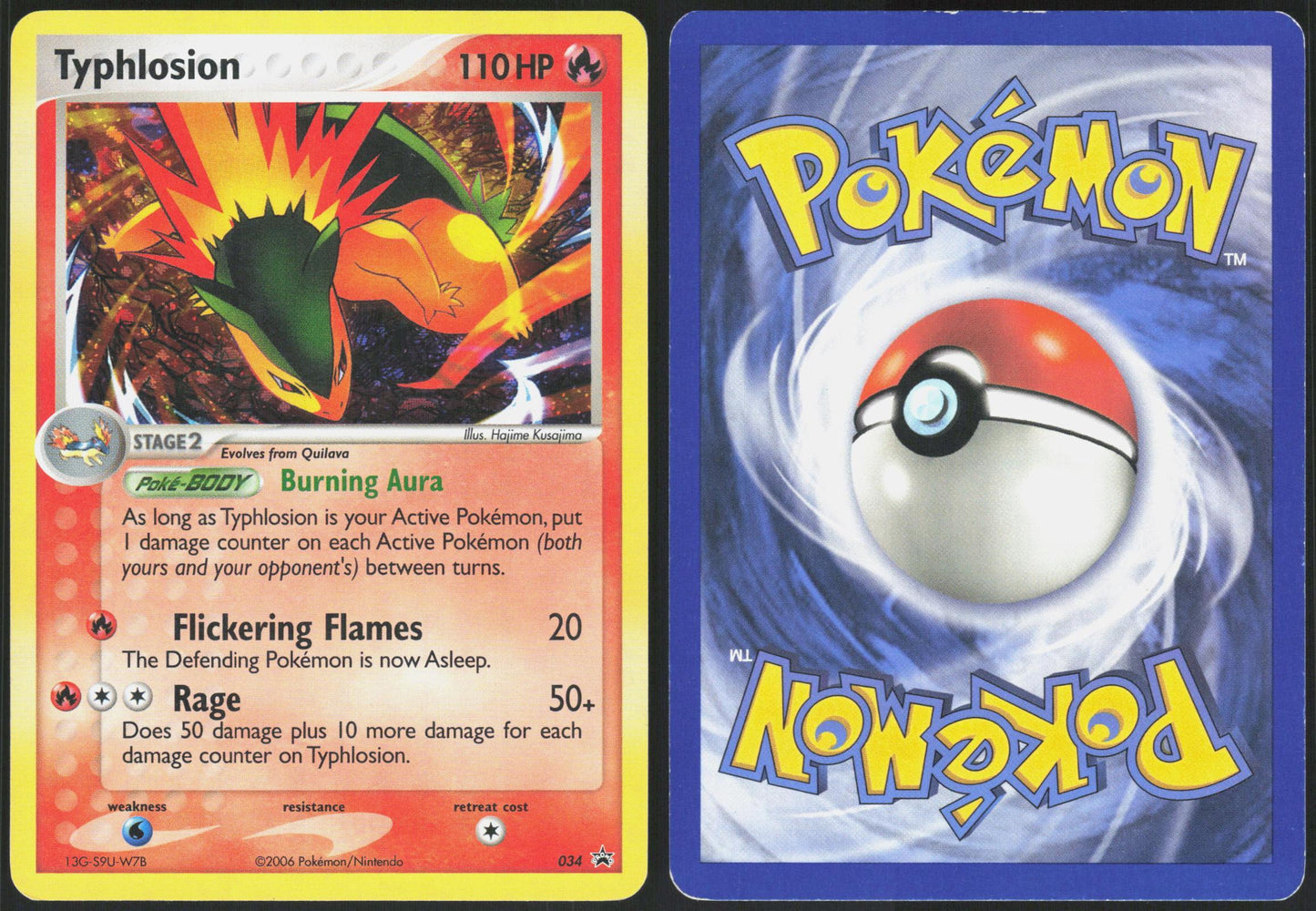 TYPHLOSION 034 NINTENDO BLACK STAR PROMOS POKEMON PROMO HOLO LP