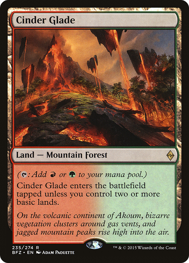 MAGIC: THE GATHERING  - Cinder Glade (BFZ-235) - Battle for Zendikar