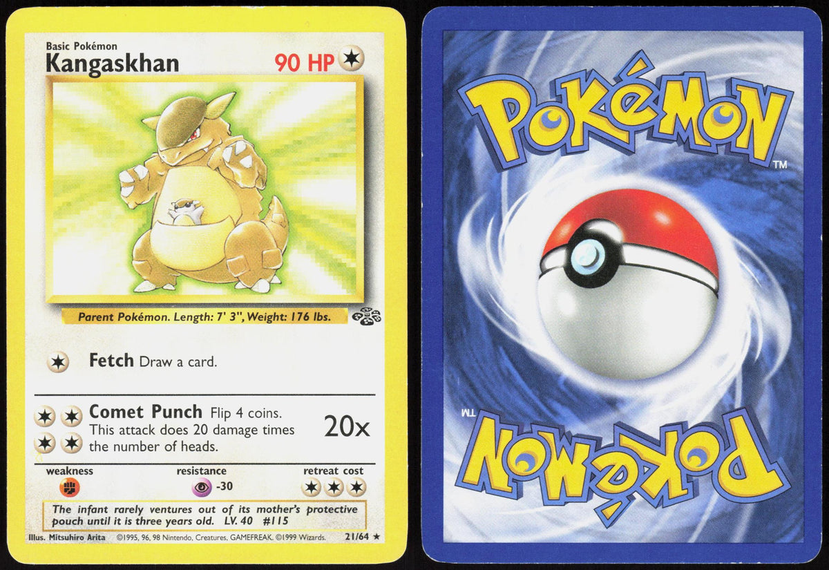 KANGASKHAN 21/64 JUNGLE POKEMON RARE UNLIMITED MP