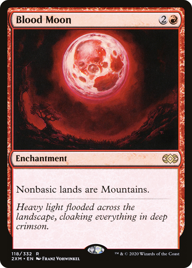 MAGIC: THE GATHERING  - Blood Moon (2XM-118) - Double Masters Foil
