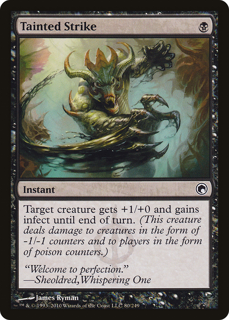 MAGIC: THE GATHERING  - Tainted Strike (SOM-080) - Scars of Mirrodin Foil