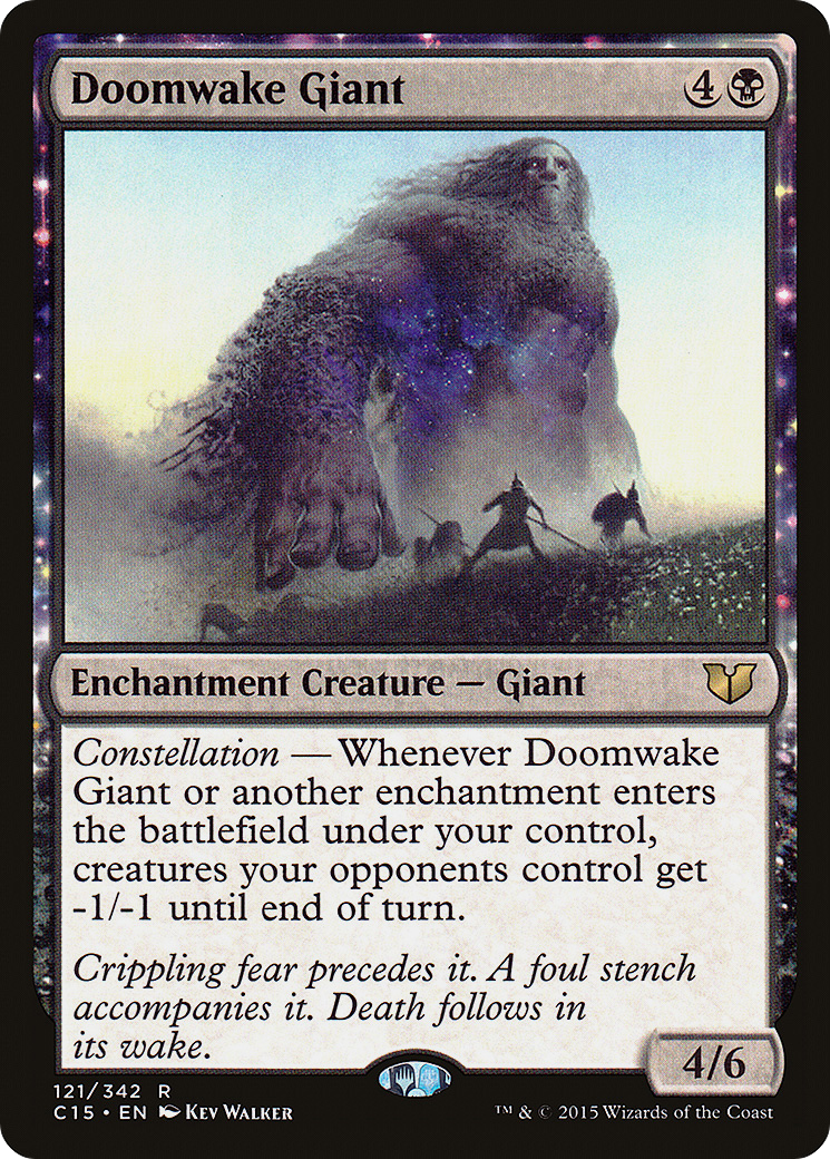 MAGIC: THE GATHERING  - Doomwake Giant (C15-121) - Commander 2015: (enchantment)