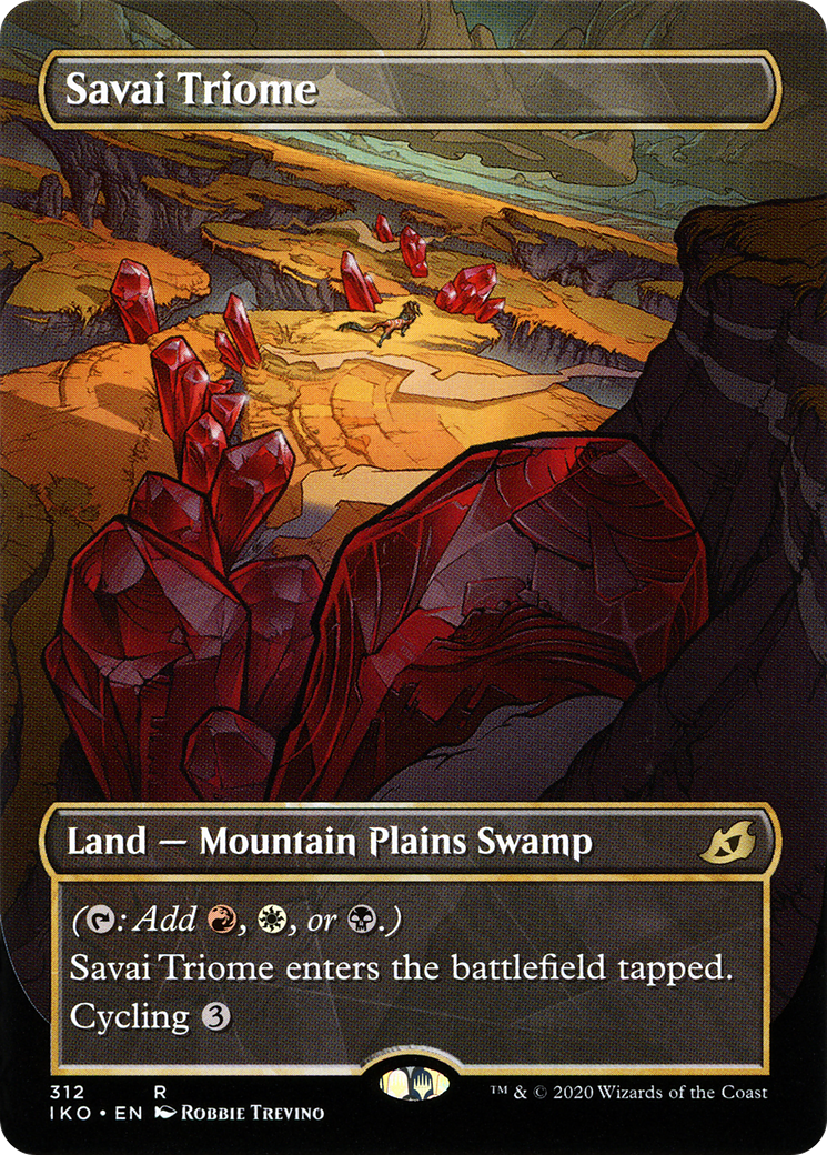MAGIC: THE GATHERING  - Savai Triome (Showcase) (IKO-312) - Ikoria: Lair of Behemoths: (Showcase) (Borderless)